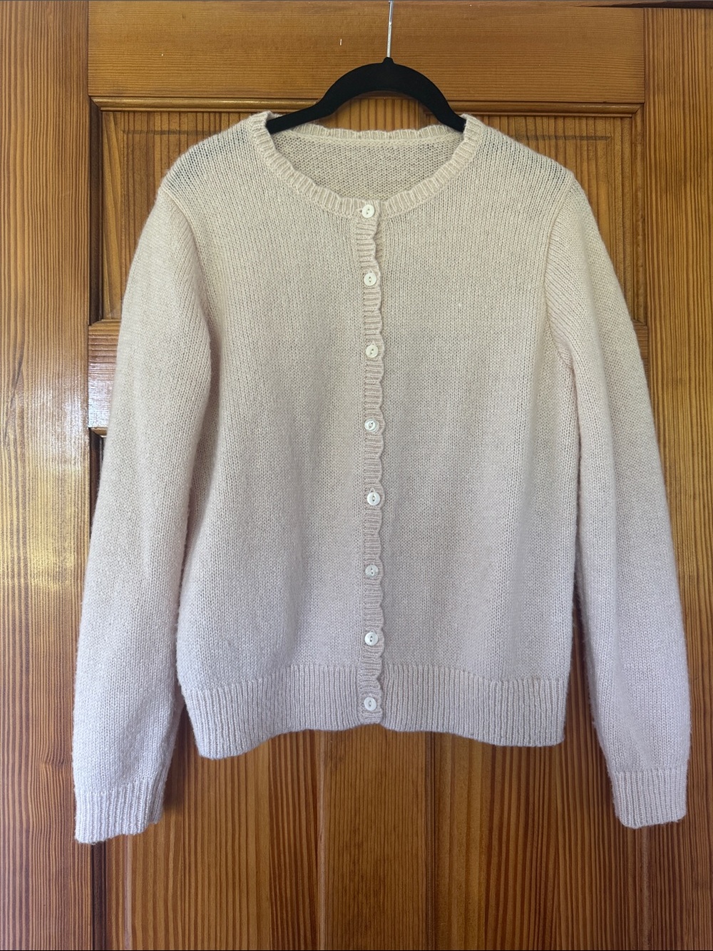 Brandy Melville Cream Button-Up Knit Cardigan